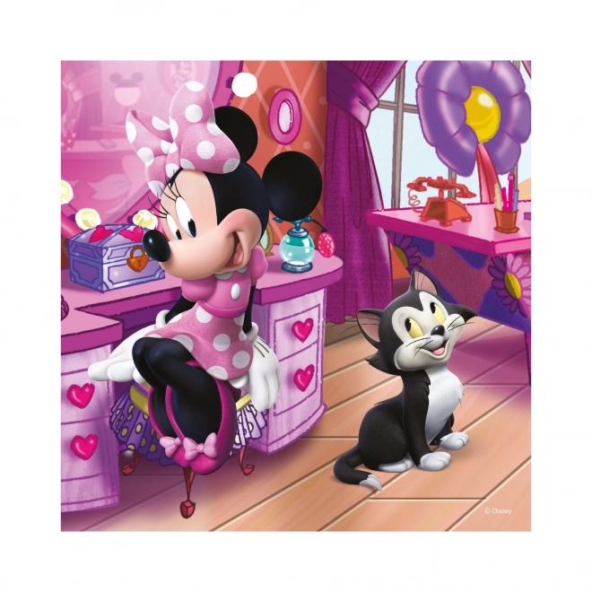 Minnie egér 3x55 darabos puzzle szett