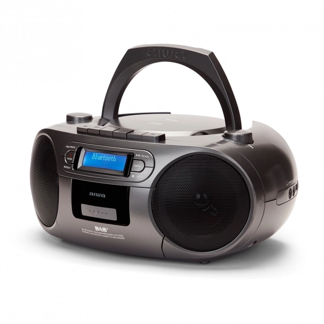 Hordozható BOOMBOX rádió és zenelejátszó DAB+ CD/MP3/USB/TAPE/BT