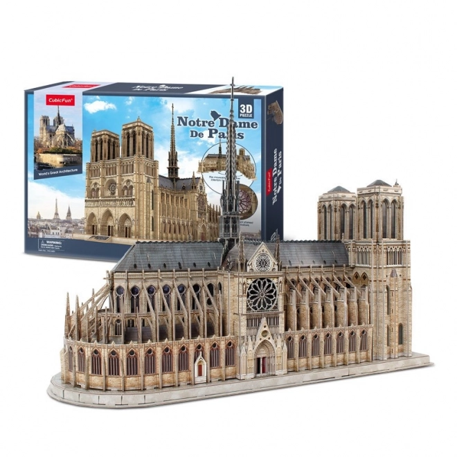 3D puzzle Notre-Dame katedrális a CubicFun-tól