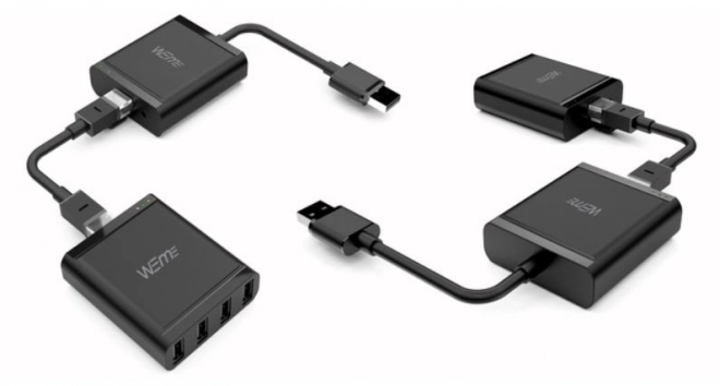 Usb hosszabbító ethernet felett 4xusb, 60m