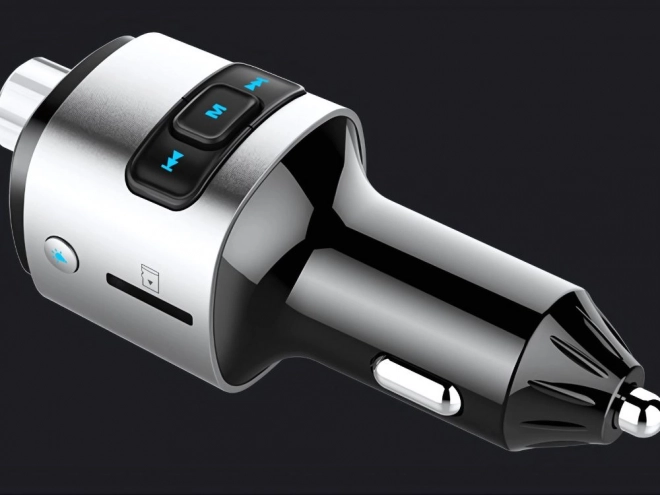 Bluetooth FM adó autós töltő 2x USB világítással