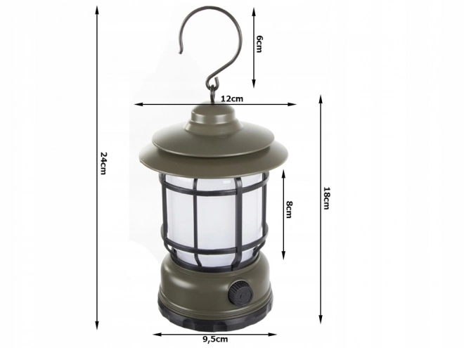 Kemping lámpa újratölthető USB LED