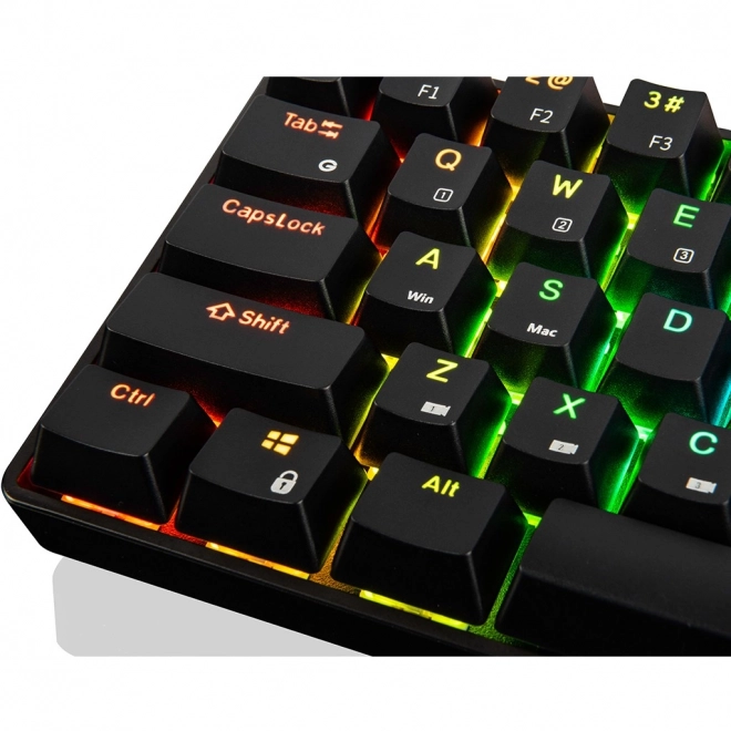 Vezeték nélküli gamer billentyűzet színes háttérvilágítással