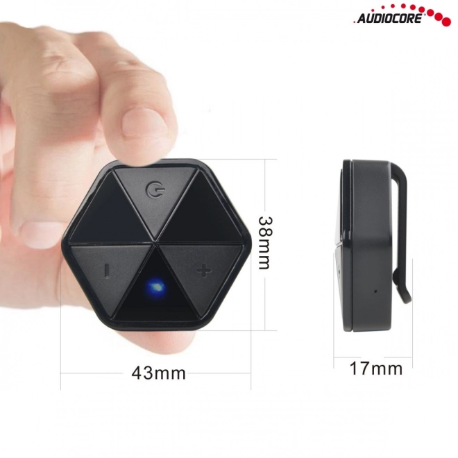 Audiocore AC815 Bluetooth vevő adapter klipszel