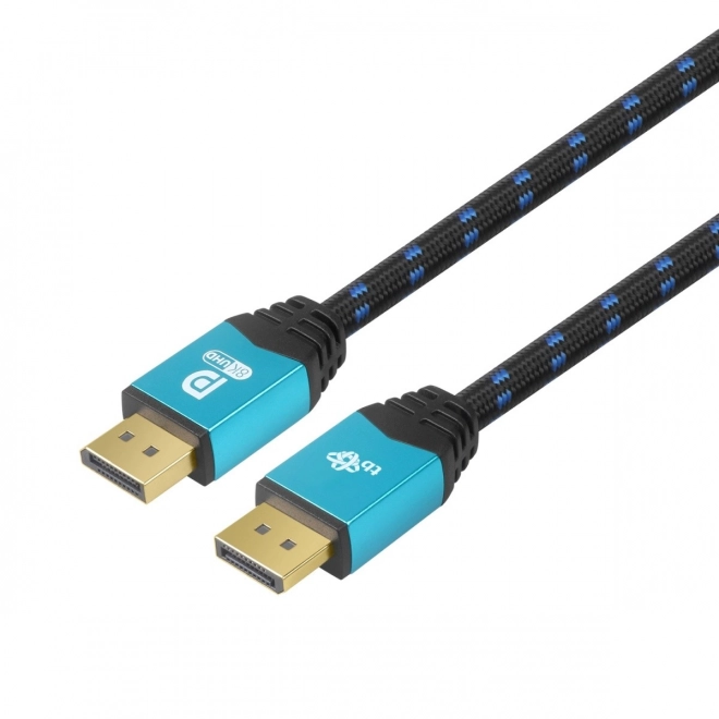 DisplayPort kábel 8K UHD kék csatlakozókkal 2 m