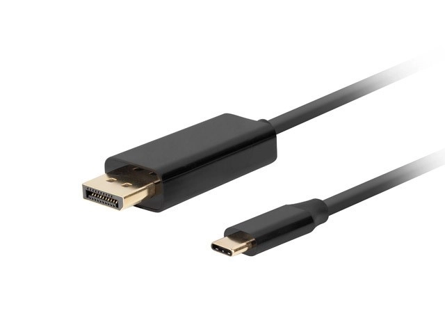 Usb-c displayport kábel 3m 4k 60hz fekete