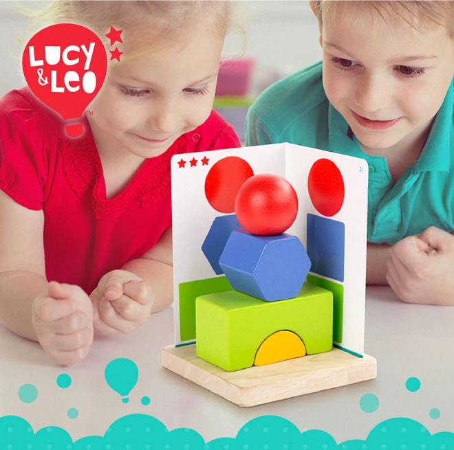 Lucy & Leo egyszerű geometria fa játék