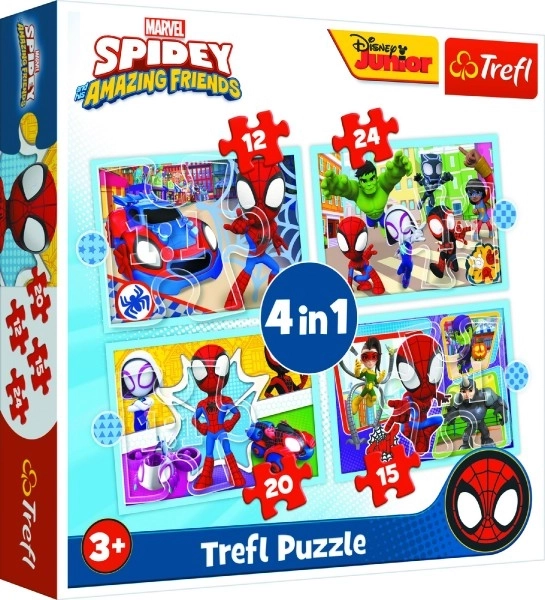 Spidey és csodálatos barátai 4 az 1-ben puzzle készlet