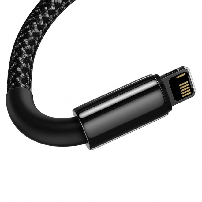 Baseus tungsten gold gyors töltőkábel usb-ről ip-re 2,4a 1m fekete