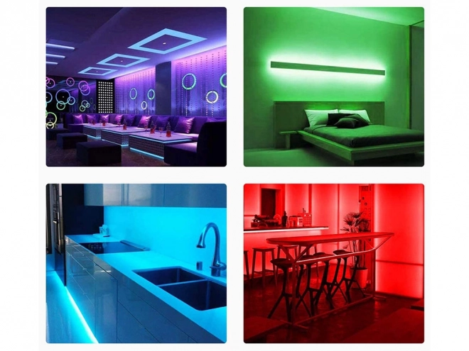 Led szalag RGB 4,5 m távirányítós, vízálló