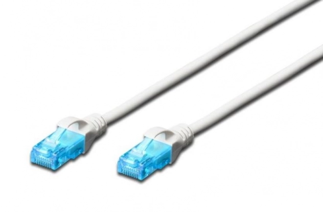 Digitus U/UTP kategória 5e ethernet kábel 1m fehér