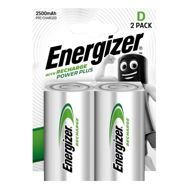 Újratölthető Energizer Power Plus D 2500 mAh akkumulátorok