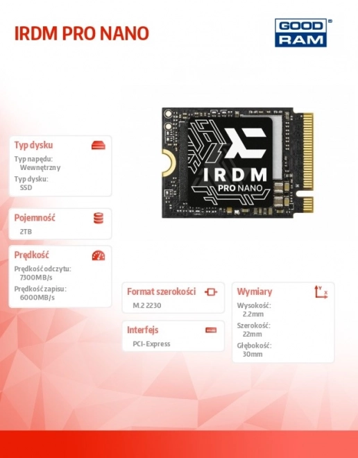 Irdm Pro Nano SSD M.2 2TB 2230
