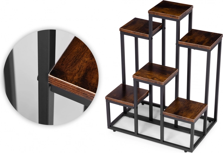 Többszintű bemutatás 6 polcon