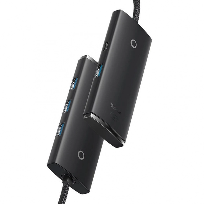 Baseus Lite sorozatú 4 az 1-ben USB hub (fekete)