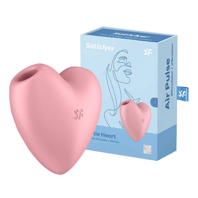 Cutie Heart klitorisz masszírozó piros - Satisfyer