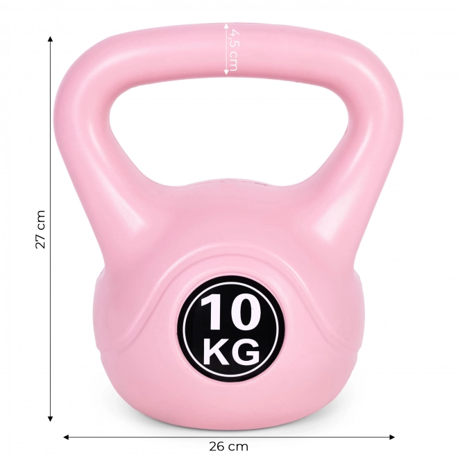 Rózsaszín 10 kg-os kettlebell ModernHome