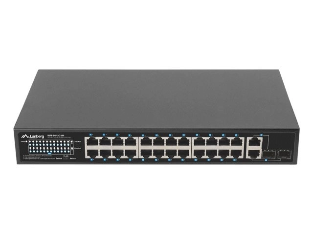 Lanberg Poe+ hálózati switch 24 porttal