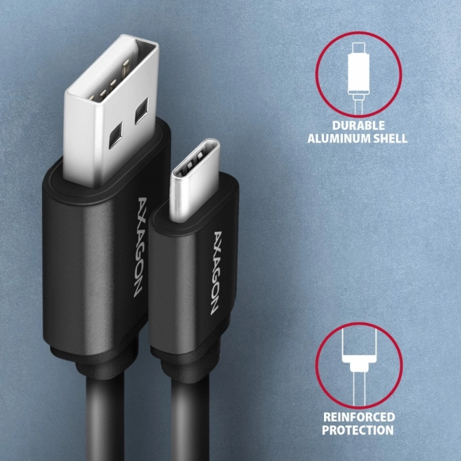 Kábel Twister USB-C – USB-A 0,6m
