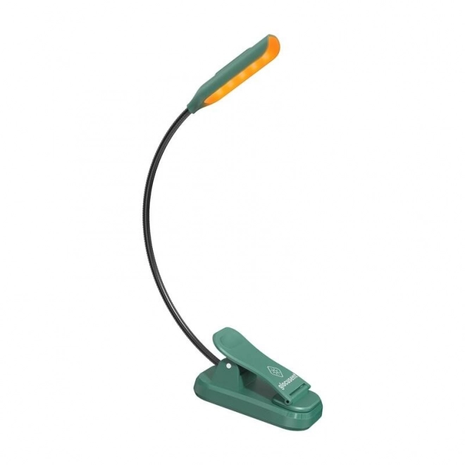 Glocusent mini vezeték nélküli lámpa csipesszel, USB-C zöld