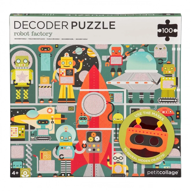 3D-s robot puzzle szett gyerekeknek