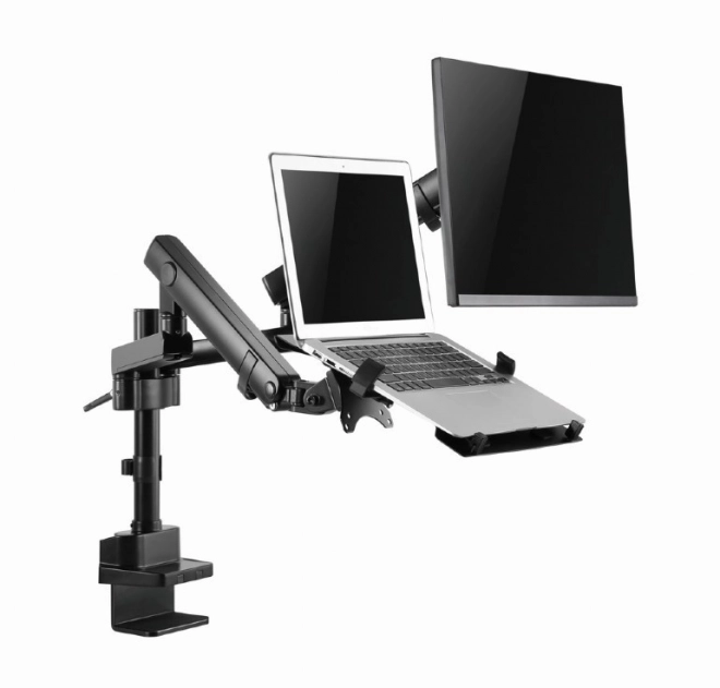 Monitor és laptop tartó állítható karokkal
