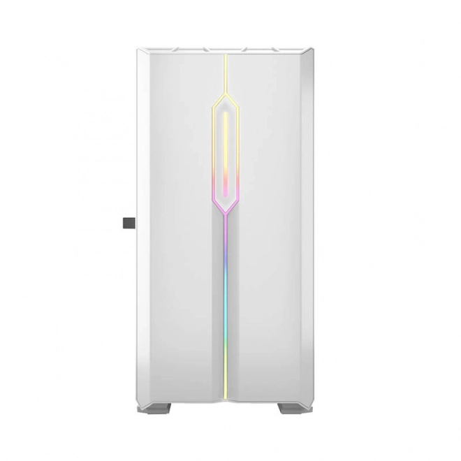 Modern gamer pc ház LED világítással - fehér