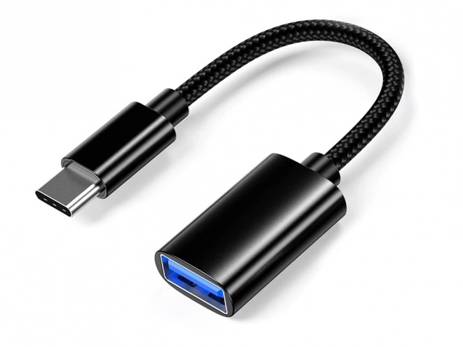 USB-C - USB-A 3.0 OTG adapter fonott kábellel