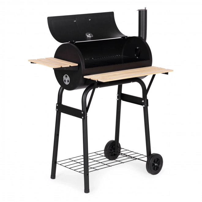 Nagy kerti grill hőmérővel és kéménnyel