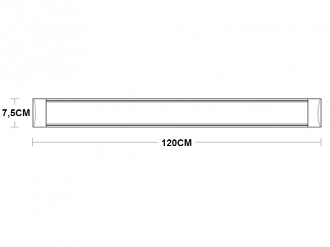 120cm-es Natynkable Szerelvénye Led Lámpa Meleg Fény