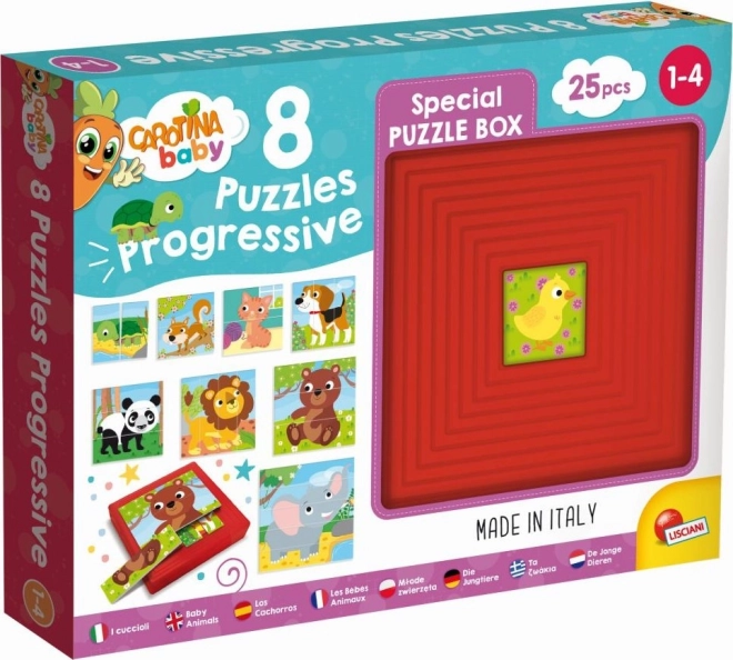 Carotina Baby állatos puzzle készlet