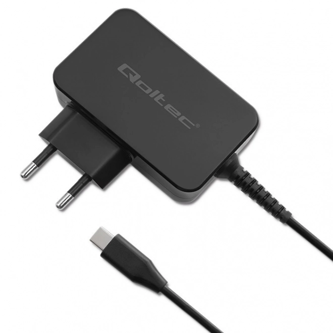 Qoltec Gan Power Pro fekete gyorstöltő