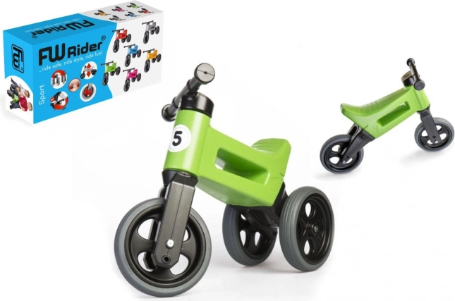 Funny Wheels Rider Sport 2az1-ben futóbicikli gyerekeknek – Zöld