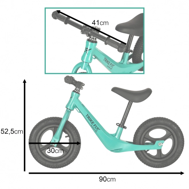 Futóbicikli zöld trike fix active x2