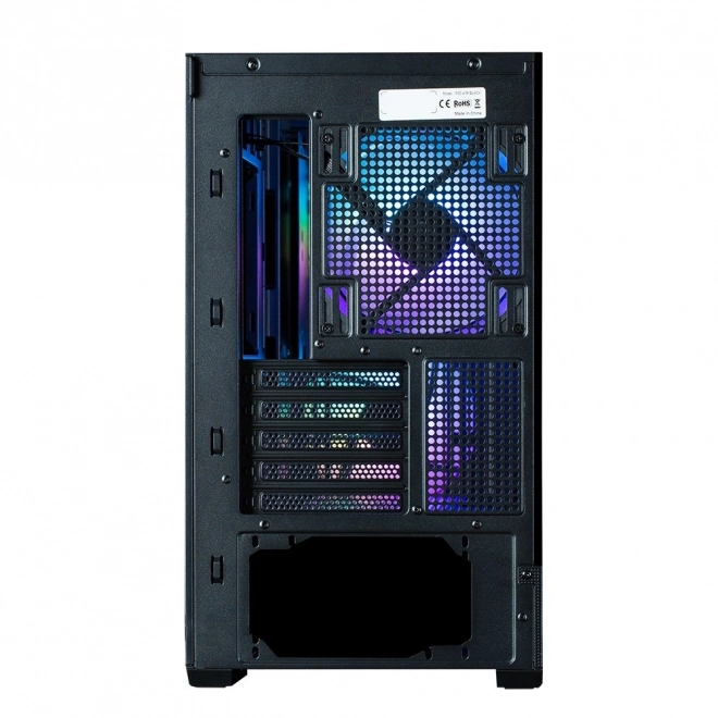 P30 Air mATX Mini Torony Ház ARGB ventilátorokkal fekete