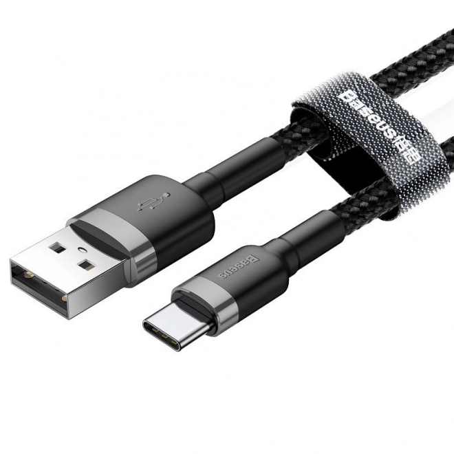 Baseus Cafule USB-C kábel 3A 0,5 m szürke-fekete