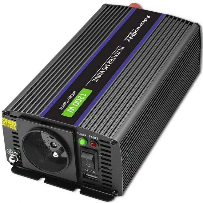 Qoltec 1200 W inverter USB kimenettel