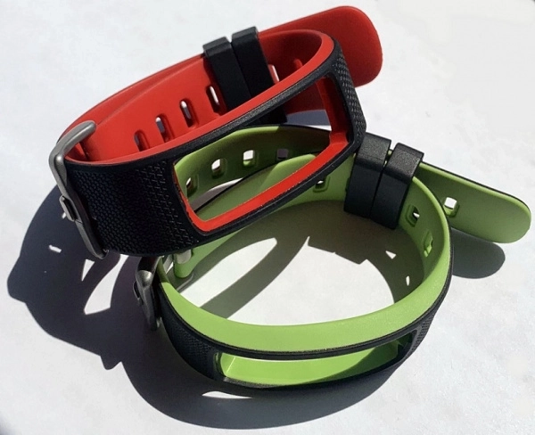 Eredeti szíjak U‑Band 116HR Colorhoz – piros és zöld