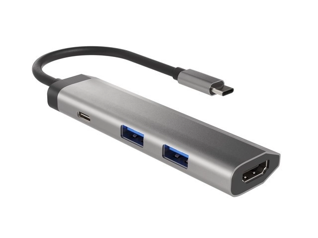 Natec fowler slim többportos dokkoló USB-C PD, 2x USB 3.0, HDMI 4K