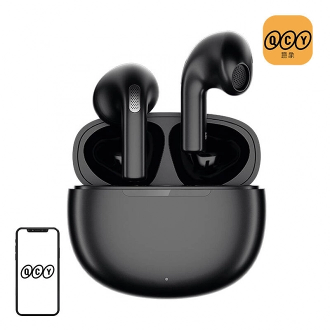 QCY AirPods fekete vezeték nélküli fülhallgató