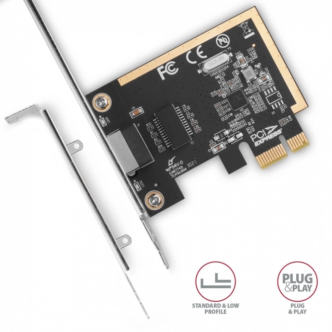 PCIe AXAGON Gigabit Ethernet hálózati kártya