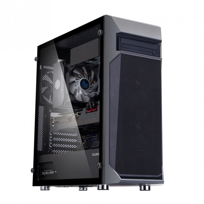 Zalman Z1 Plus ATX közepes torony ház három ventilátorral