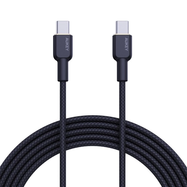 Nylon fonott USB-C - USB-C gyorstöltő kábel 1m 60W teljesítménnyel