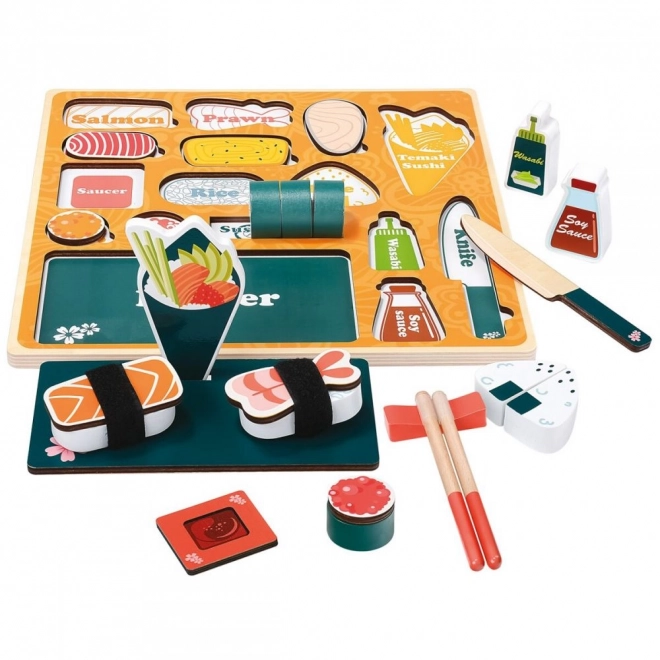 3D sushi bár puzzle gyerekeknek