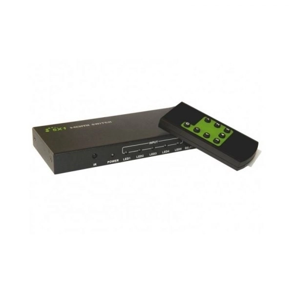 Hdmi váltó 5/1 távirányítóval, 4K2K 3D, fekete