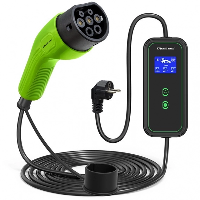 Kompakt Mobil EV Autótöltő Qoltec 3.5kW