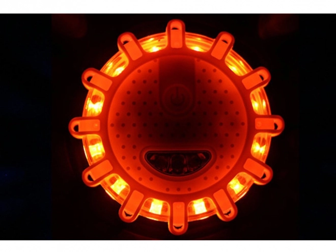 Erős figyelmeztető fény 360° LED-del és mágnessel