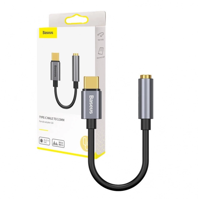 Baseus USB-C Audio adapter 3,5 mm mini jack - fekete-szürke