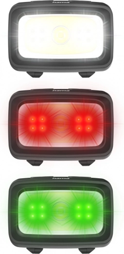 7 mód: fehér, piros és zöld