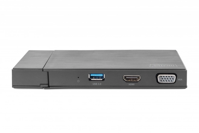 7-portos asztali USB állomás 4K és VGA funkcióval laptophoz